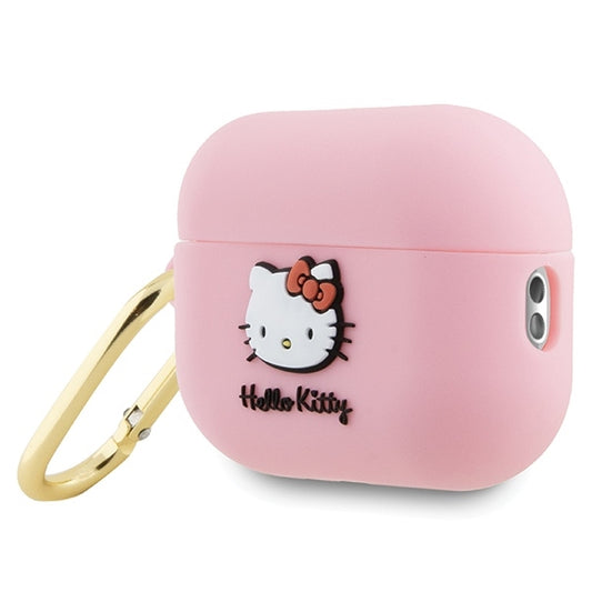 Калъф Hello Kitty 3D Kitty Head за Apple AirPods Pro 2, Розов