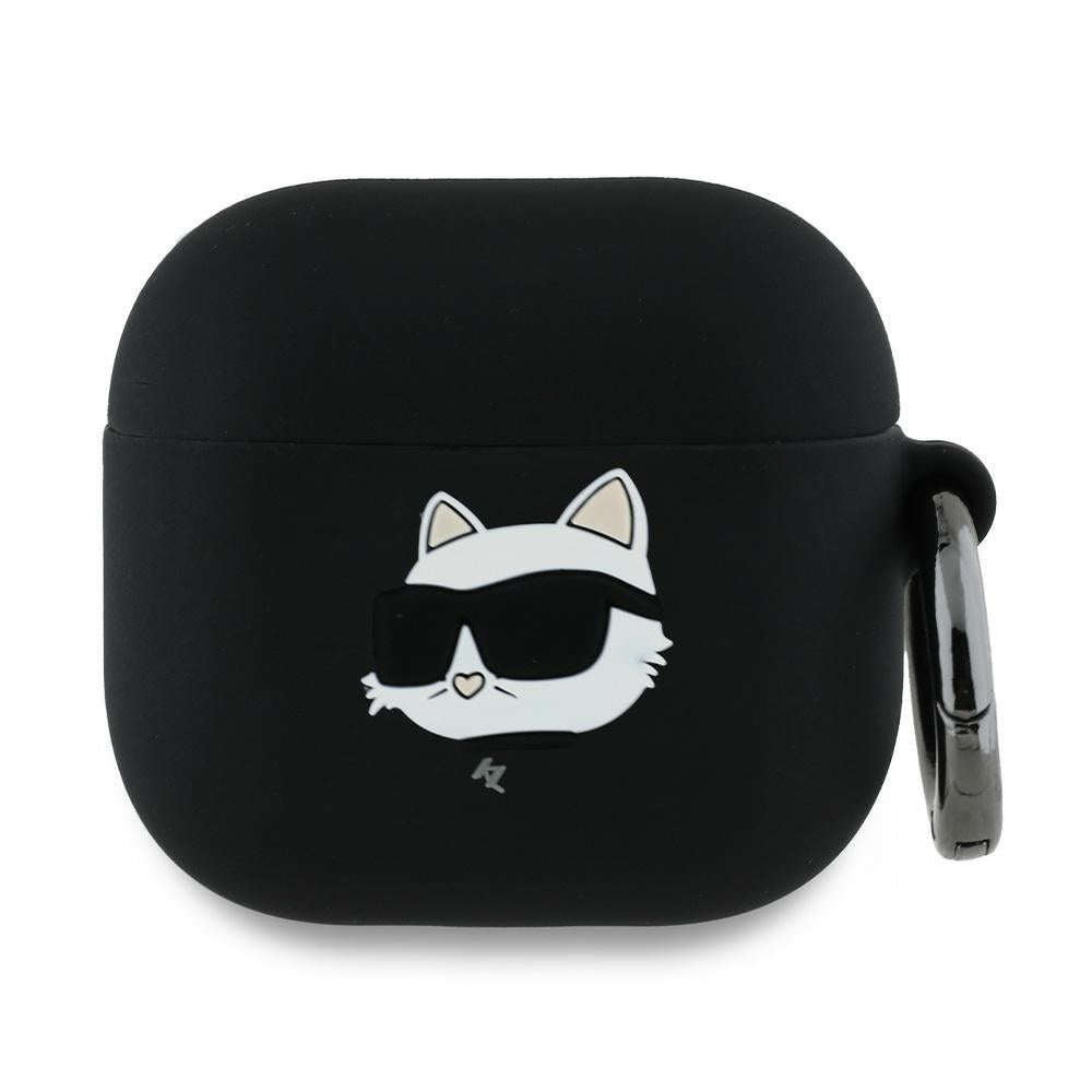 Калъф Karl Lagerfeld 3D Choupette's Head за Apple AirPods 4, Черен