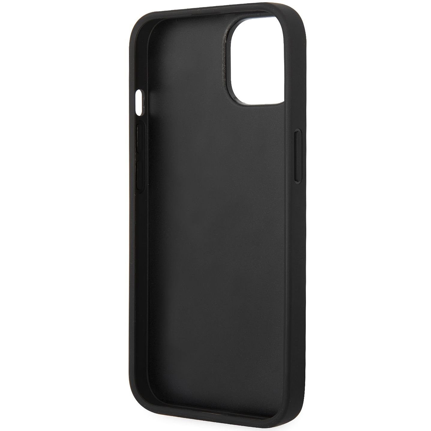 Калъф за Apple iPhone 14 Plus, Karl Lagerfeld, Saffiano Monogram Metal Logo, Черен
