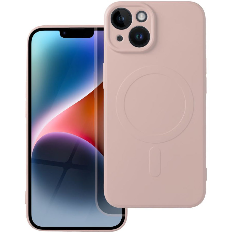 Калъф MagSafe за Apple iPhone 14, OEM, Silicone Mag, Розов