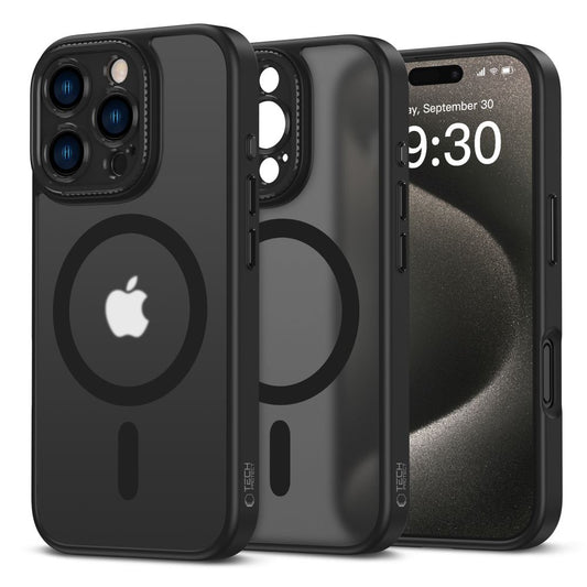 Калъф MagSafe за Apple iPhone 16 Pro, Tech-Protect, Magcam, черен