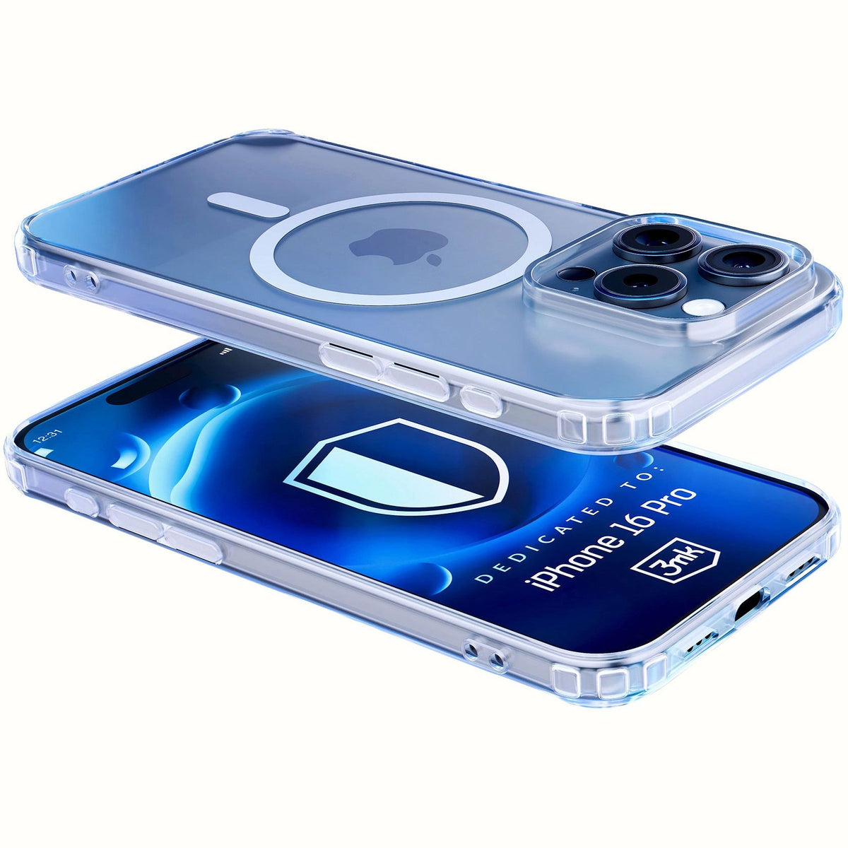 MagSafe калъф за Apple iPhone 16 Pro, 3MK, MagCase, MagCase, Прозрачен