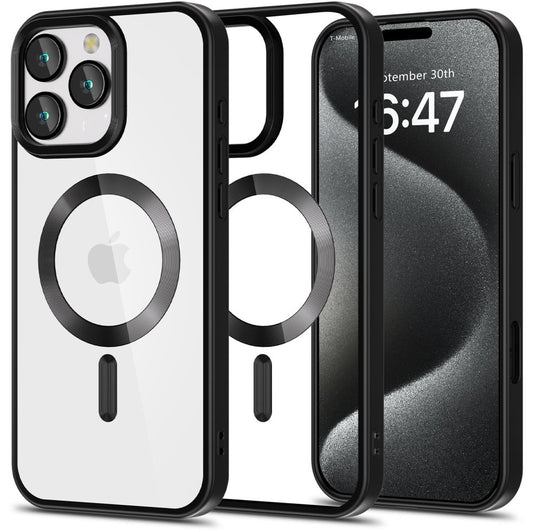Калъф MagSafe за Apple iPhone 16 Pro, Tech-Protect, Magflex Satin, черен