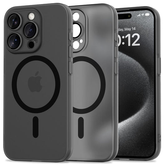Калъф MagSafe за Apple iPhone 15 Pro, Tech-Protect, MagSlim, черен