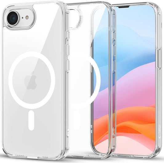 Калъф MagSafe за Apple iPhone 16e, Tech-Protect, Flexair Hybrid, Прозрачен