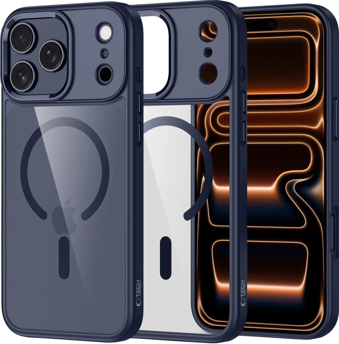 Калъф MagSafe за Apple iPhone 17 Pro, Tech-Protect, Magmat, Тъмносин