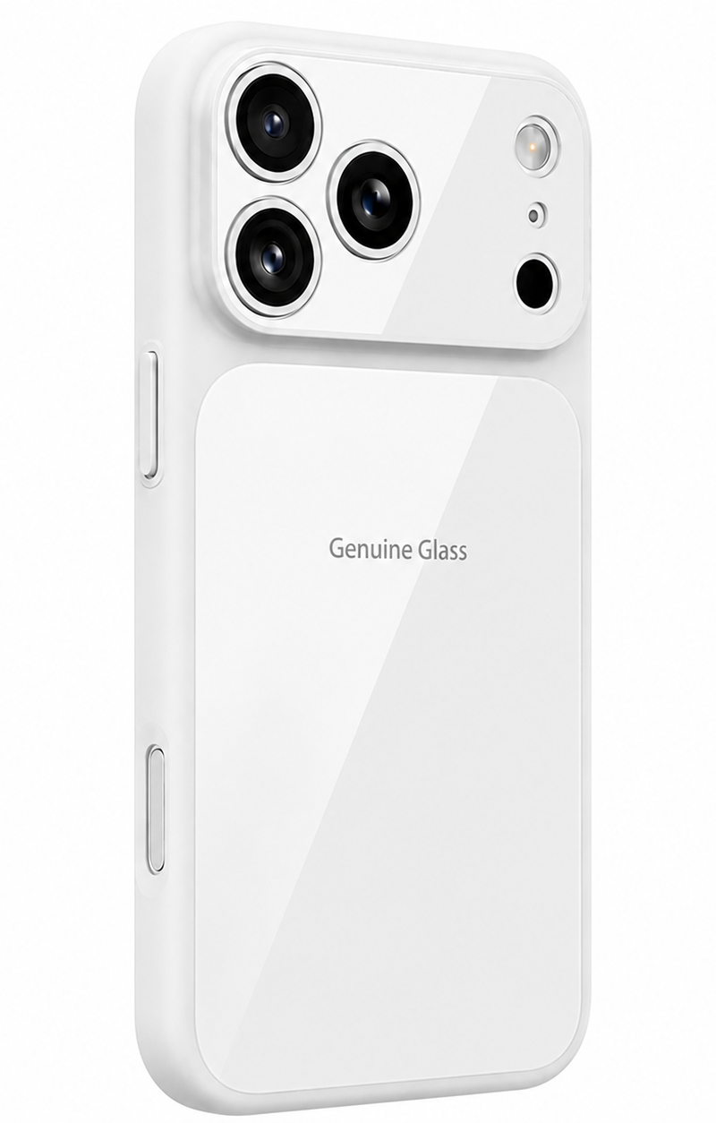 MagSafe калъф за Apple iPhone 16, OEM, Genuine Glass, бял