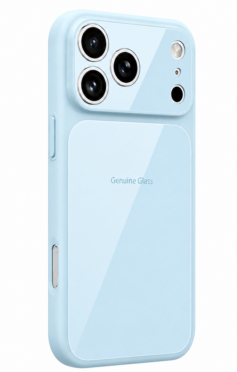 MagSafe калъф за Apple iPhone 16, OEM, Genuine Glass, Bleu