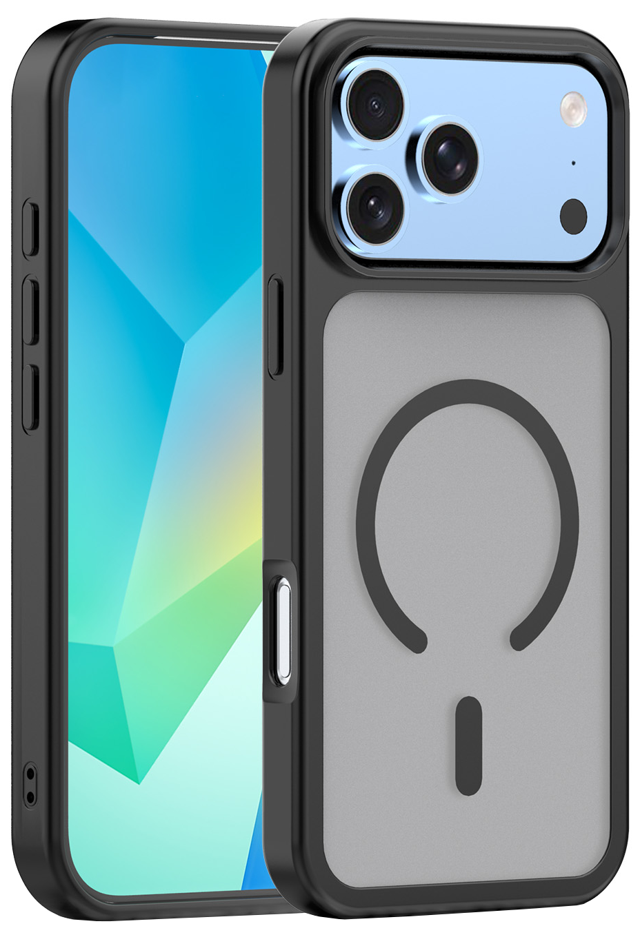 Калъф MagSafe за Apple iPhone 18 Pro / 17 Pro, OEM, Mag Big Hole, матовочерен