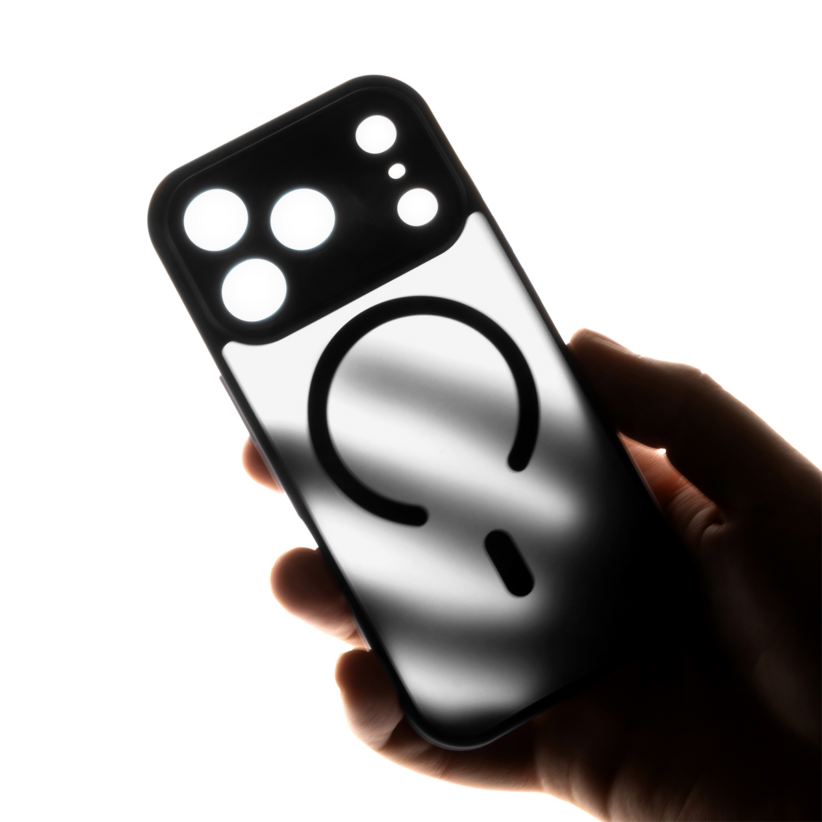 Калъф MagSafe за Apple iPhone 18 Pro / 17 Pro, OEM, Mag Big Hole, матовочерен