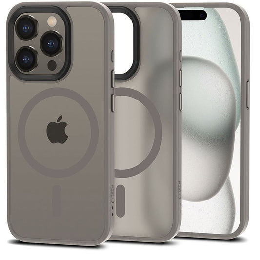 Калъф MagSafe за Apple iPhone 15 Pro Max, Tech-Protect, Magmat, Magmat, сив