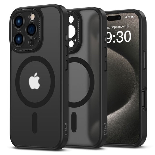 Калъф MagSafe за Apple iPhone 16 Pro Max, Tech-Protect, Magcam, черен