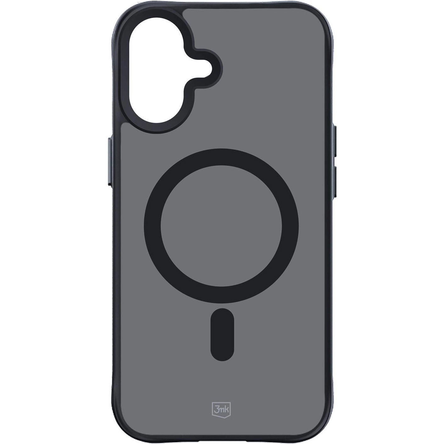 Калъф MagSafe за Apple iPhone 16, 3MK, Smoke MagCase, Черен
