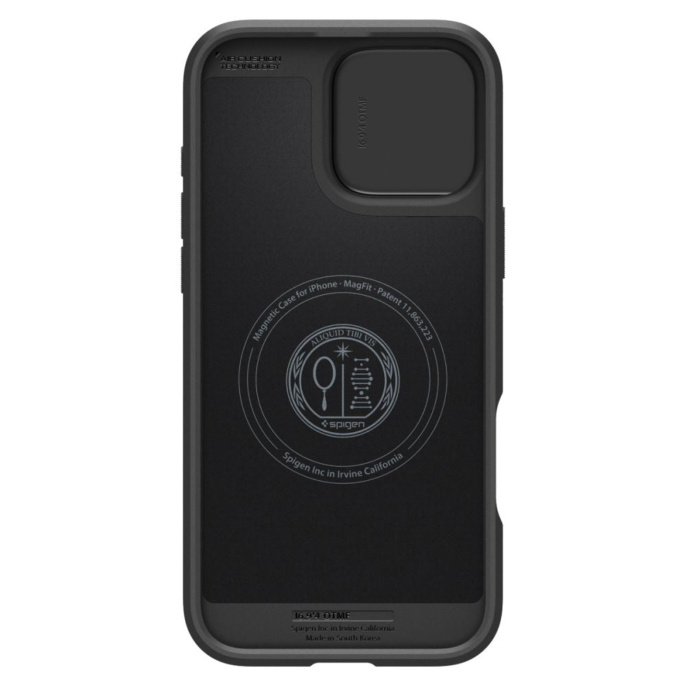 Калъф MagSafe за Apple iPhone 16 Pro, Spigen, OPTIK ARMOR, черен ACS08149