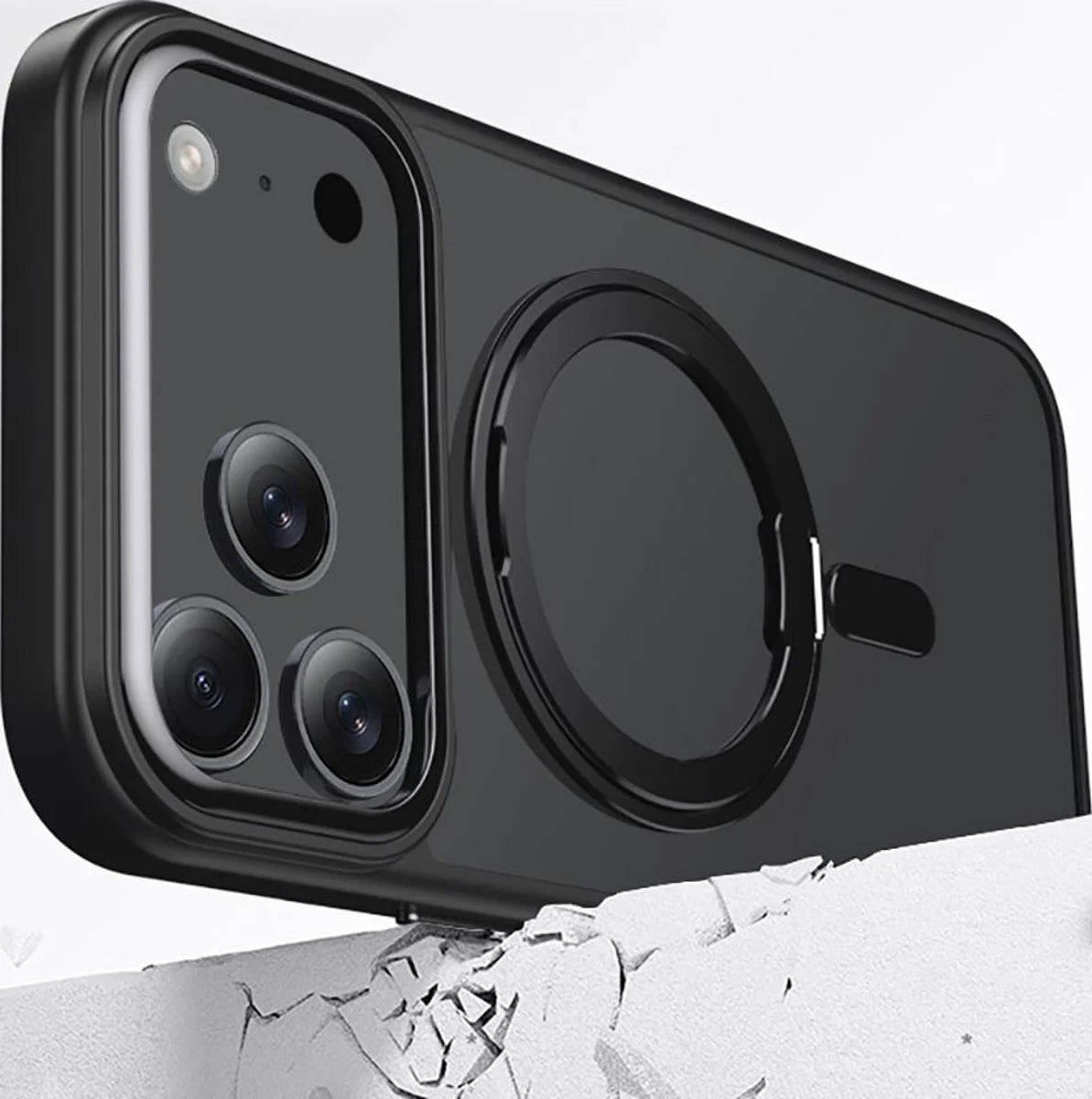 Калъф MagSafe за Apple iPhone 17 Pro Max, Tech-Protect, MagRing, Черен