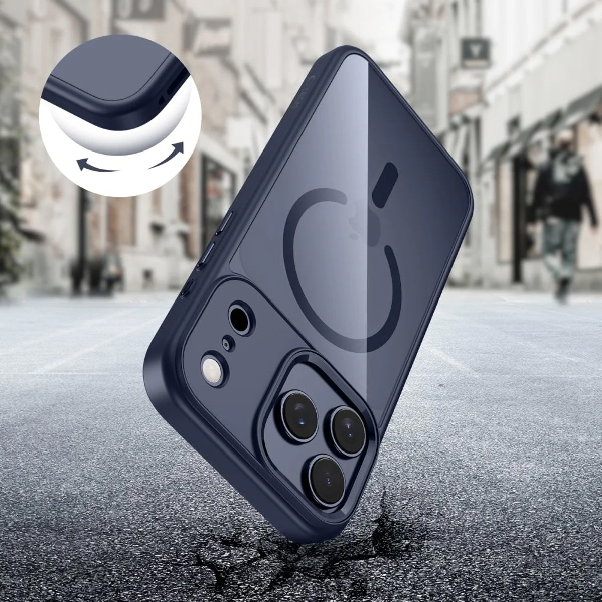 Калъф MagSafe за Apple iPhone 17 Pro, Tech-Protect, Magmat, Тъмносин