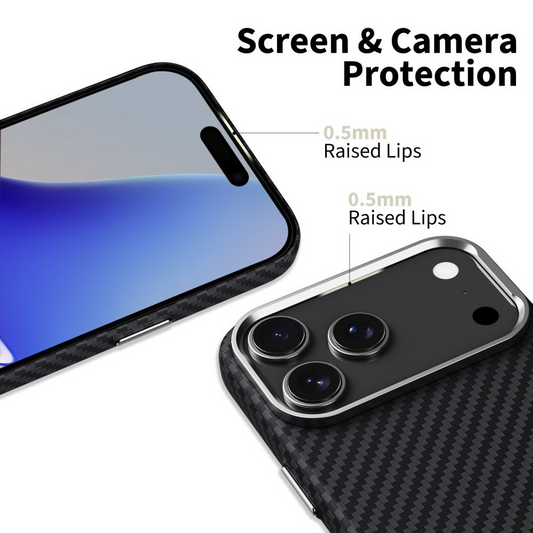 Калъф MagSafe за Apple iPhone 17 Pro, Tech-Protect, Ion Carbon, Черен