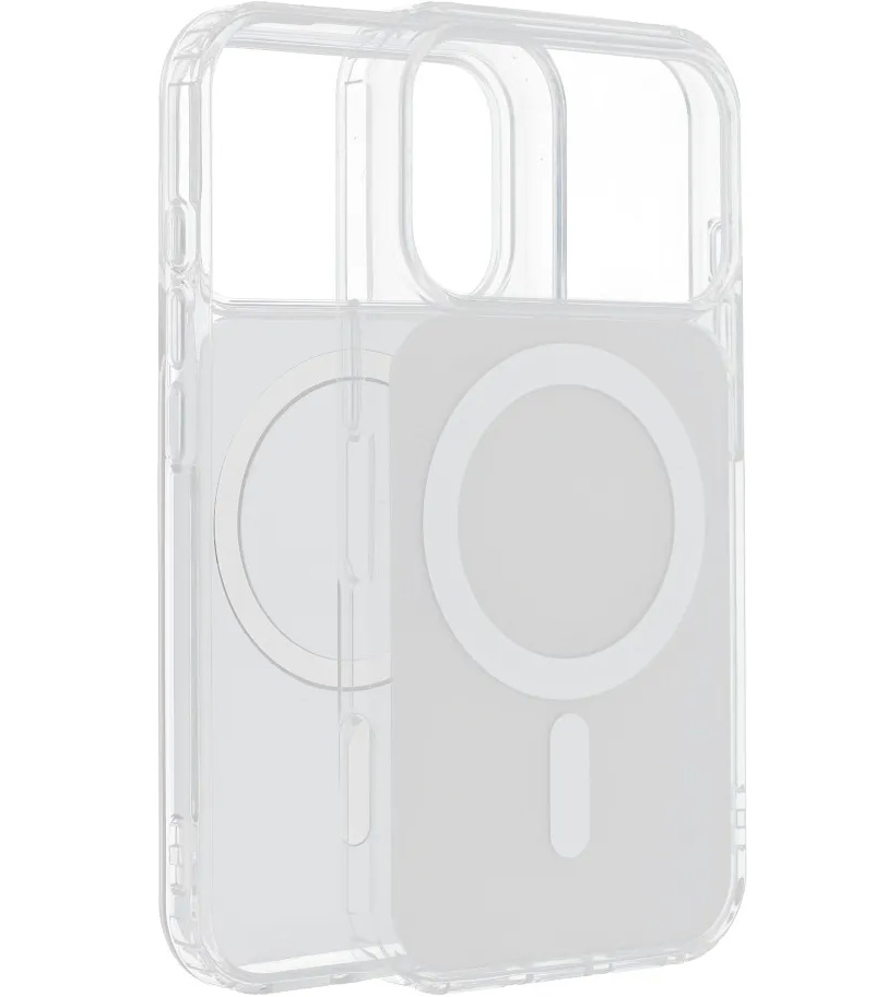 MagSafe калъф за Apple iPhone 17e / 16e, OEM, Clear Fusion Mag Cover, бял