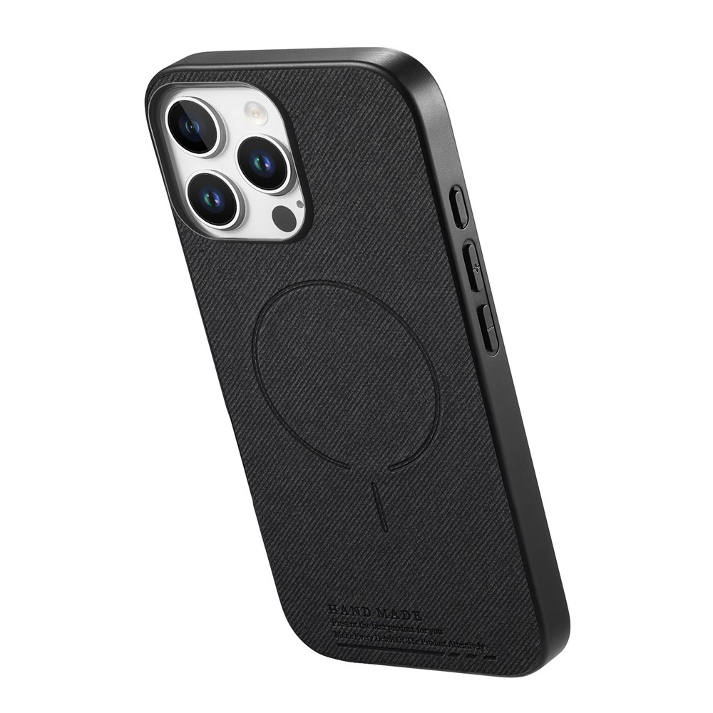 Калъф MagSafe за Apple iPhone 16 Pro Max, OEM, плат, черен