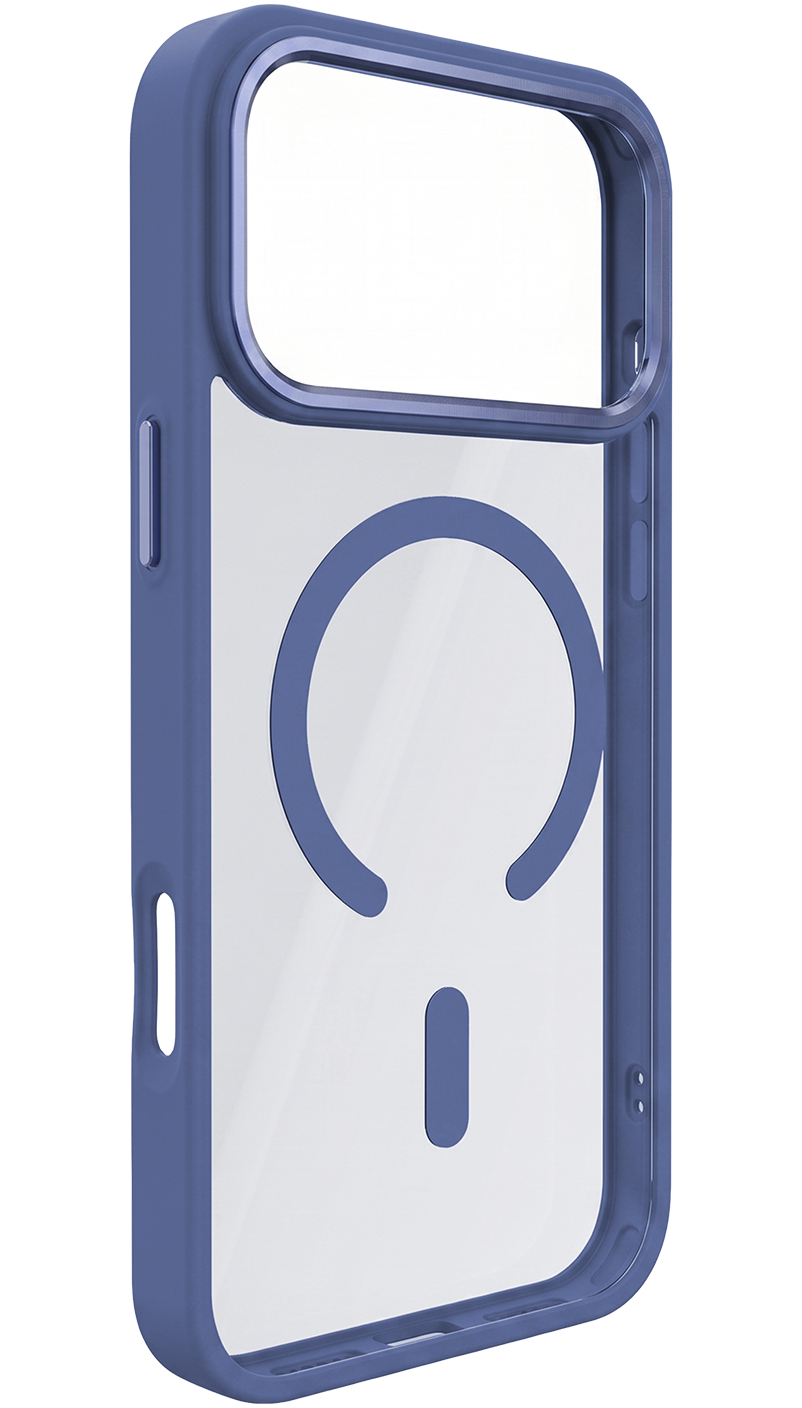 Калъф MagSafe за Apple iPhone 18 Pro Max / 17 Pro Max, OEM, Color Clear Mag, Син