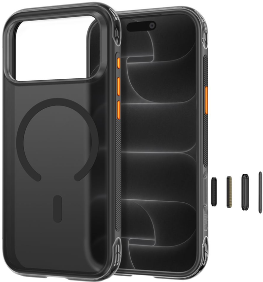 Калъф MagSafe за Apple iPhone 18 Pro Max / 17 Pro Max, Tech-Protect, MagAir CC, матов черен