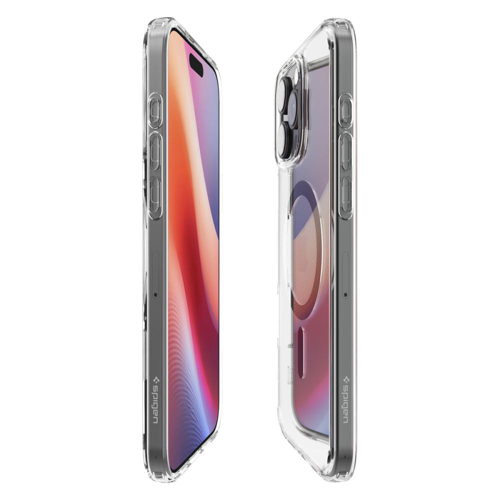 Калъф MagSafe за Apple iPhone 16 Pro, Spigen, Ultra Hybrid Carbon, Сив ACS08131