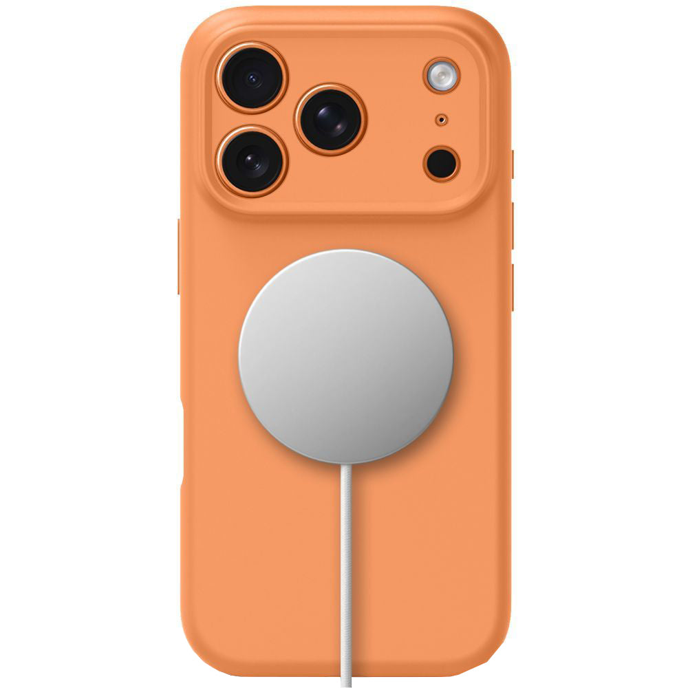 Калъф MagSafe за Apple iPhone 17 Pro Max, Tech-Protect, Силикон, Оранжев