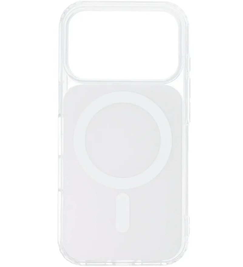 MagSafe калъф за Apple iPhone 17e / 16e, OEM, Clear Fusion Mag Cover, бял