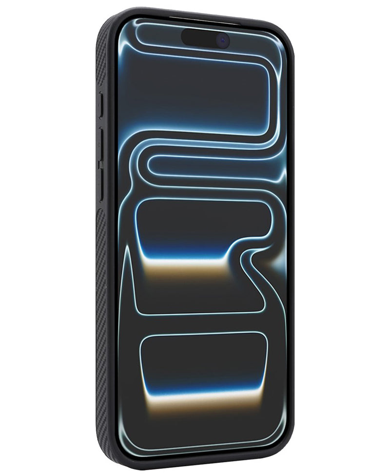 Калъф MagSafe за Apple iPhone 17 Pro, OEM, Carbon Metal Ring, Черен