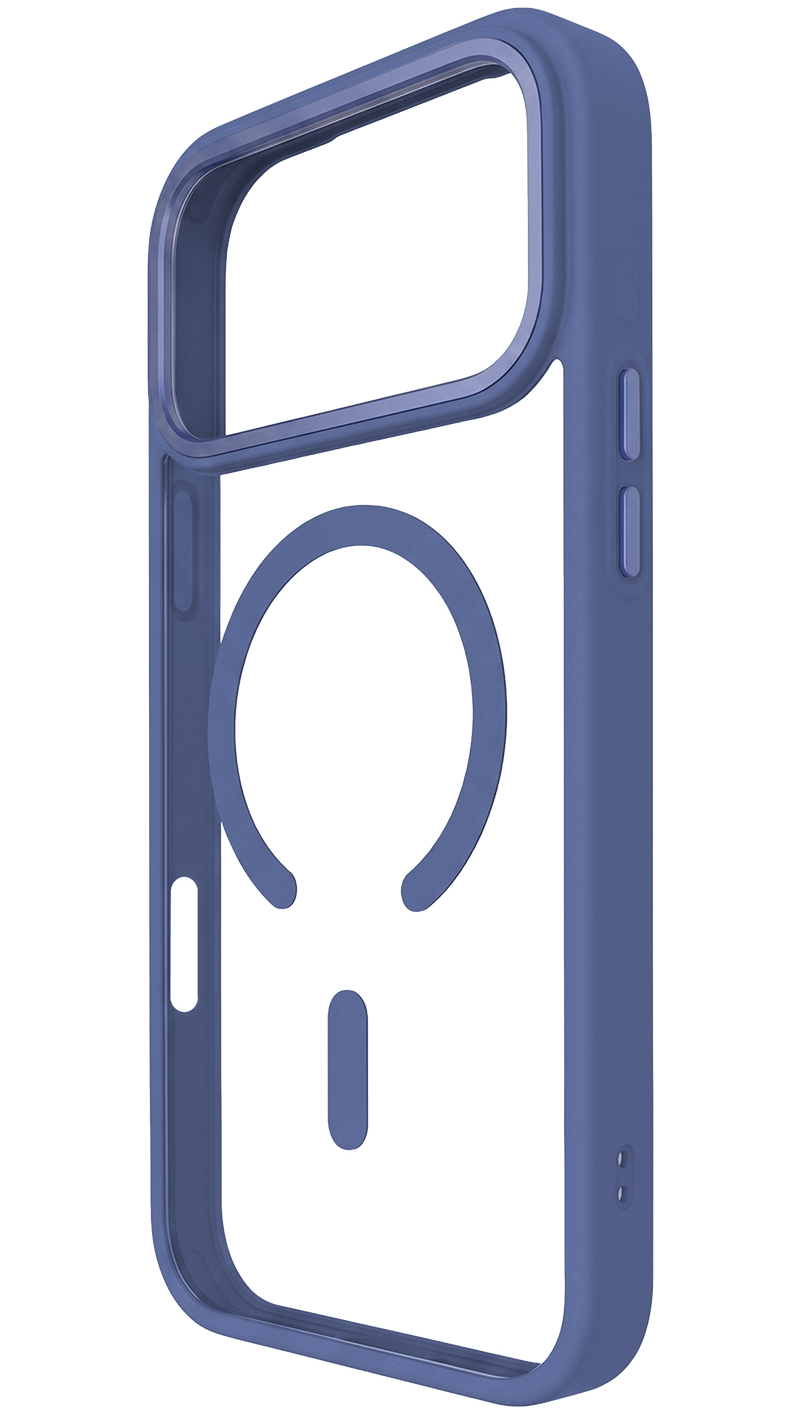 Калъф MagSafe за Apple iPhone 18 Pro Max / 17 Pro Max, OEM, Color Clear Mag, Син