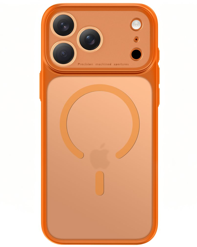 Калъф MagSafe за Apple iPhone 18 Pro Max / 17 Pro Max, Tech-Protect, MagPrime CC, Матиран оранжев