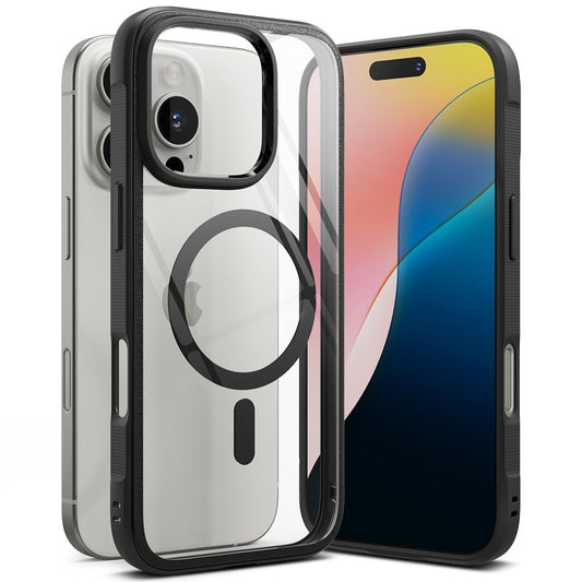 MagSafe калъф за Apple iPhone 16 Pro Max, Ringke, Fusion Bold, черен