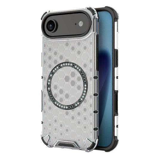 MagSafe Case for Apple iPhone 17 Air, Techsuit, HoneyComb Shield, White