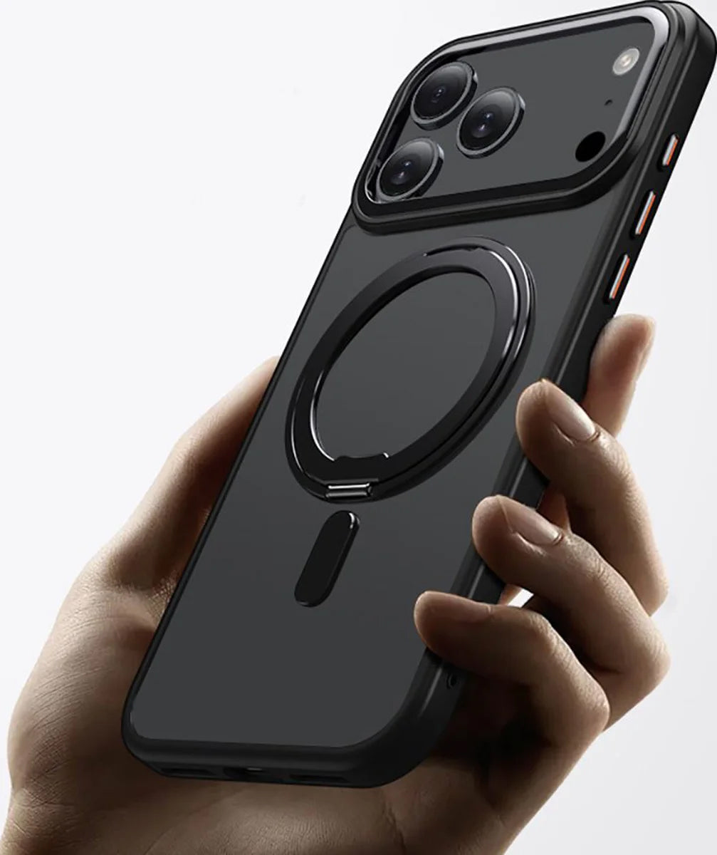 Калъф MagSafe за Apple iPhone 17 Pro Max, Tech-Protect, MagRing, Черен