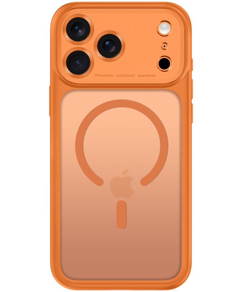 Калъф MagSafe за Apple iPhone 18 Pro Max / 17 Pro Max, Tech-Protect, MagPeak CC, Матиран оранжев