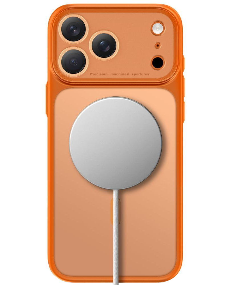 Калъф MagSafe за Apple iPhone 18 Pro Max / 17 Pro Max, Tech-Protect, MagPrime CC, Матиран оранжев