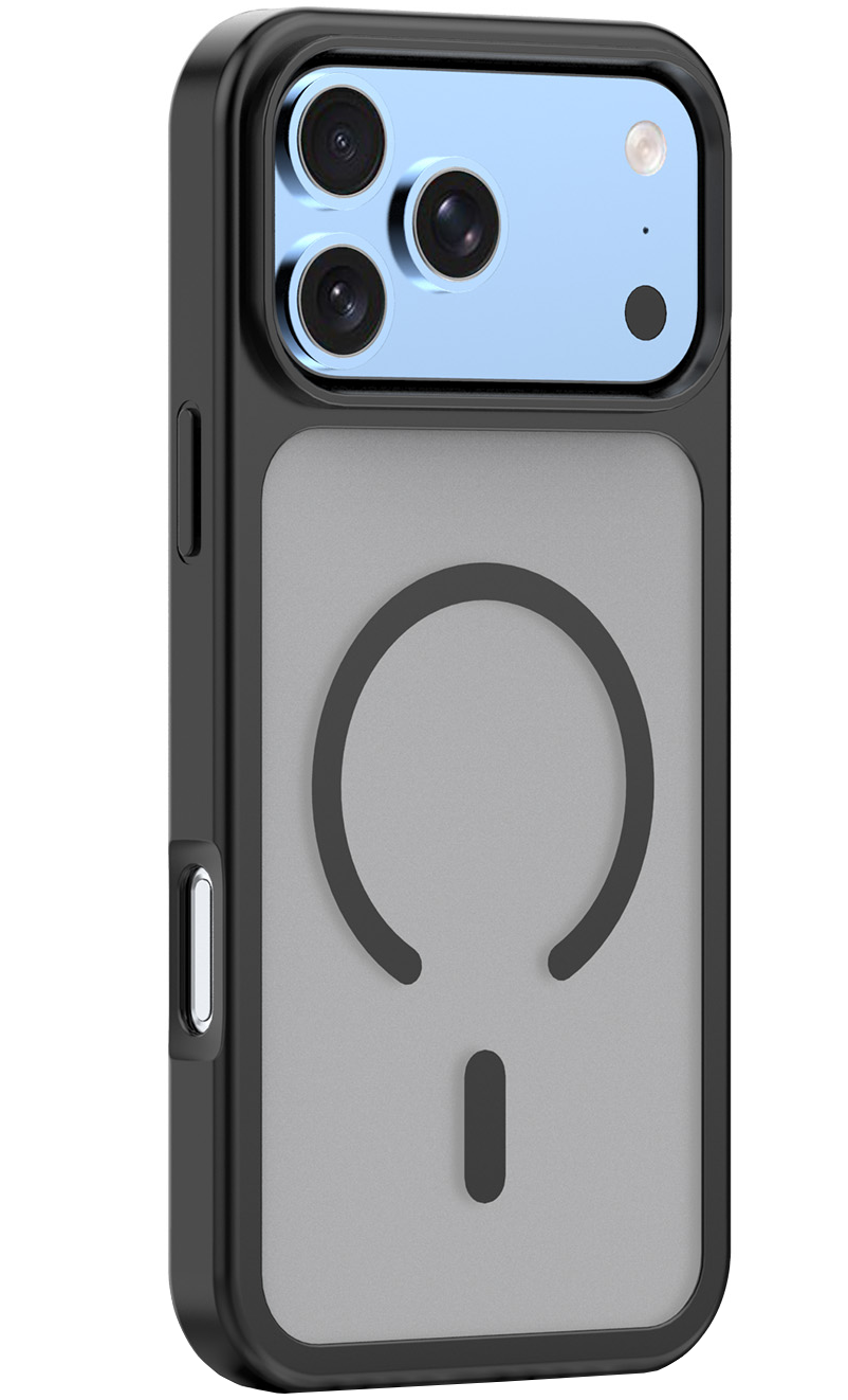 Калъф MagSafe за Apple iPhone 18 Pro / 17 Pro, OEM, Mag Big Hole, матовочерен