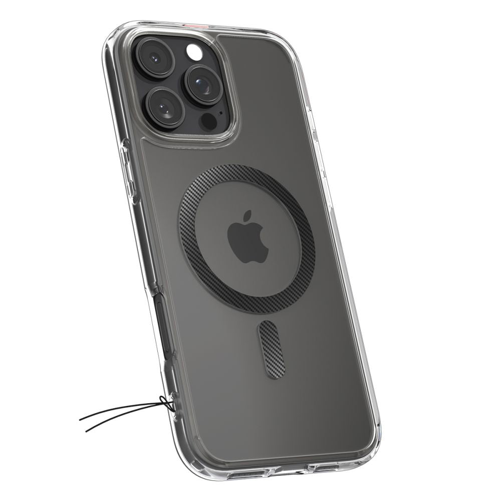 Калъф MagSafe за Apple iPhone 16 Pro, Spigen, Ultra Hybrid Carbon, Сив ACS08131