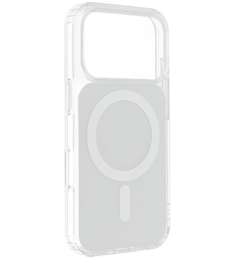 MagSafe калъф за Apple iPhone 17e / 16e, OEM, Clear Fusion Mag Cover, бял