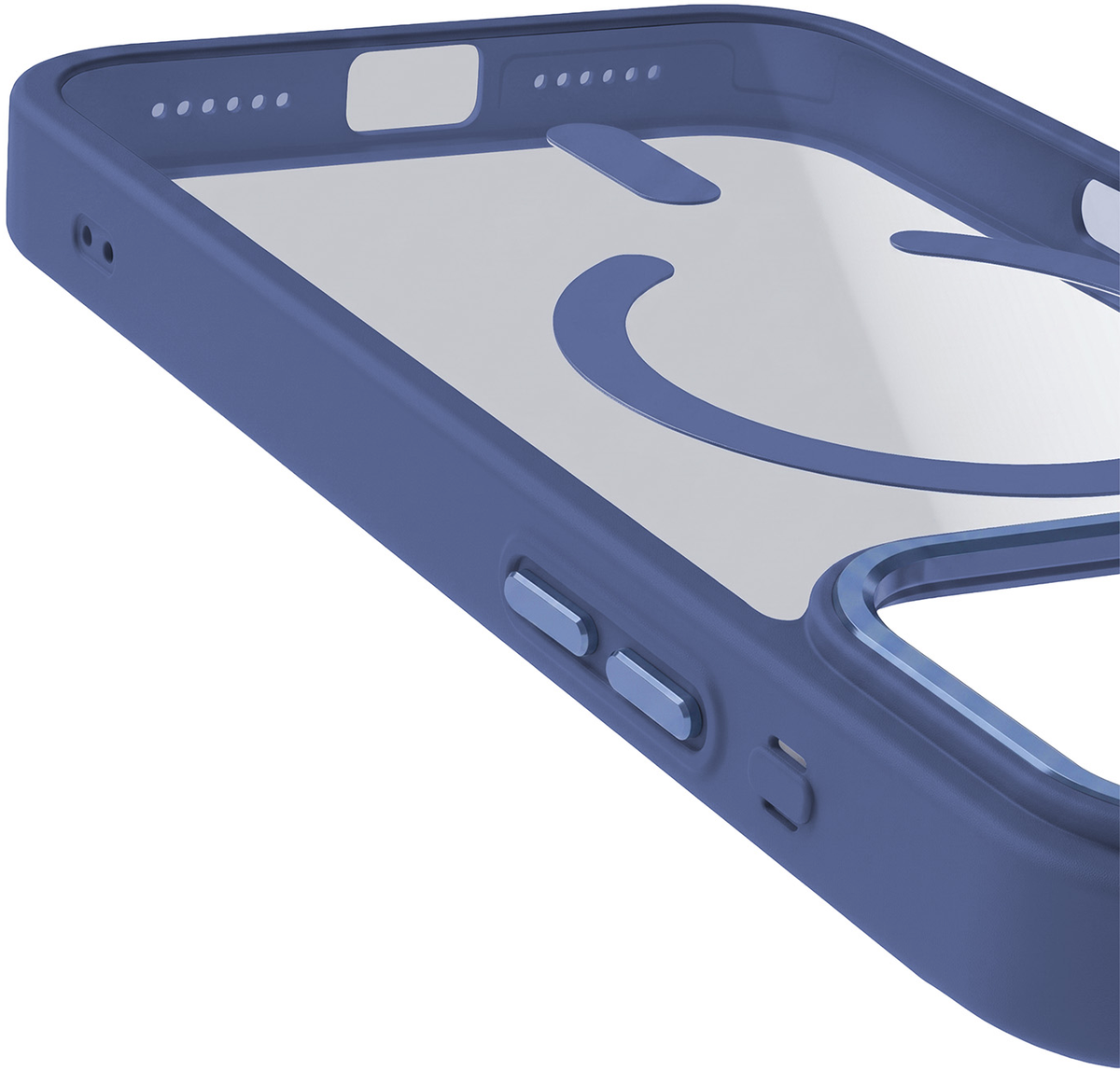 Калъф MagSafe за Apple iPhone 18 Pro Max / 17 Pro Max, OEM, Color Clear Mag, Син
