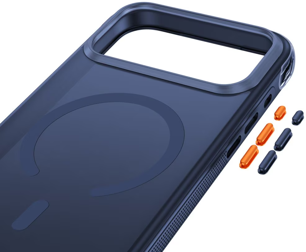 Калъф MagSafe за Apple iPhone 18 Pro / 17 Pro, Tech-Protect, MagAir CC, Матово тъмносиньо