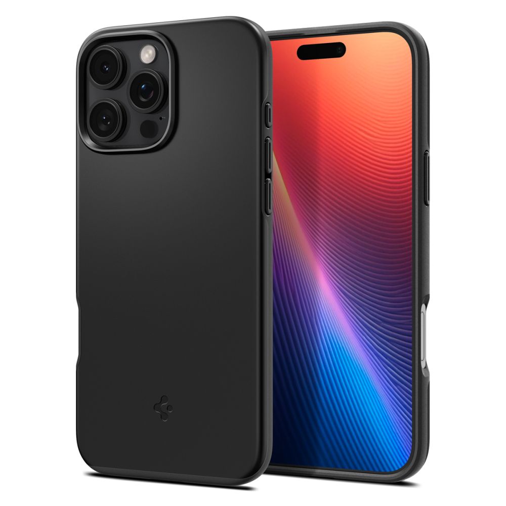 Калъф MagSafe за Apple iPhone 16 Pro Max, Spigen, Thin Fit, Черен