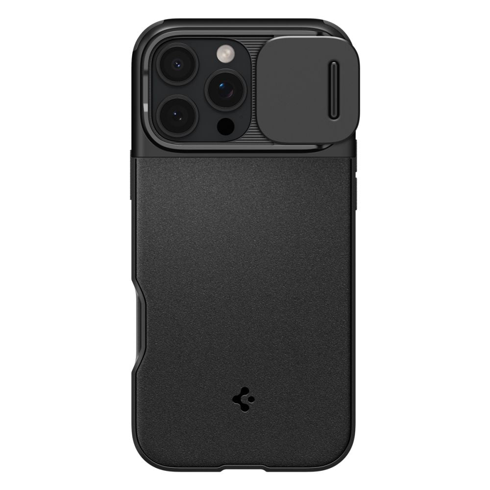 Калъф MagSafe за Apple iPhone 16 Pro, Spigen, OPTIK ARMOR, черен ACS08149