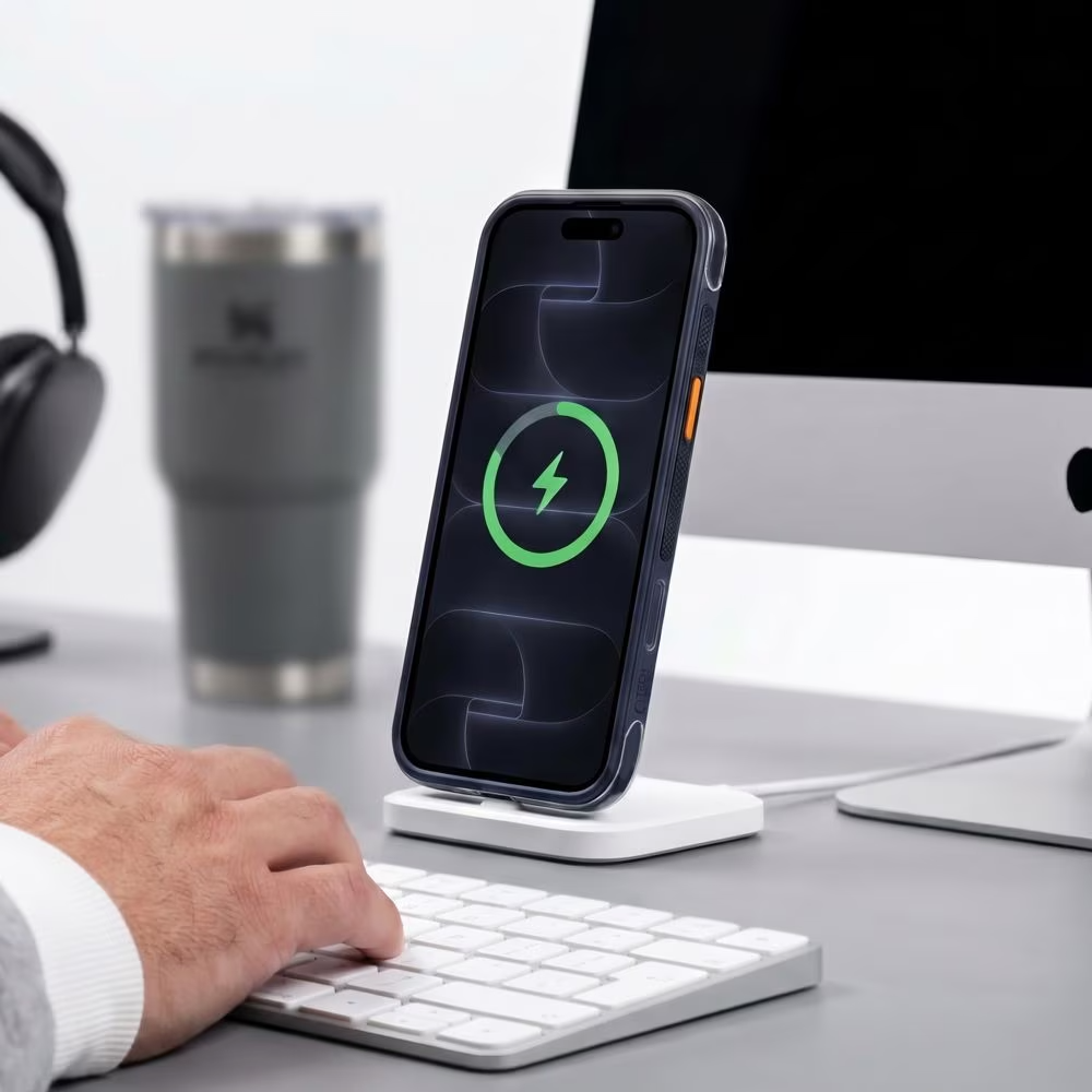 Калъф MagSafe за Apple iPhone 18 Pro / 17 Pro, Tech-Protect, MagAir CC, Матово тъмносиньо