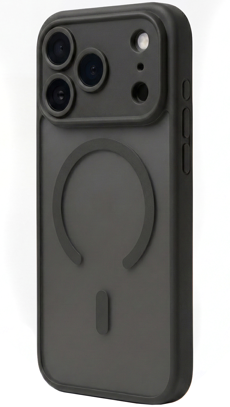 Калъф MagSafe за Apple iPhone 18 Pro / 17 Pro, OEM, Mag Big Hole, матовочерен