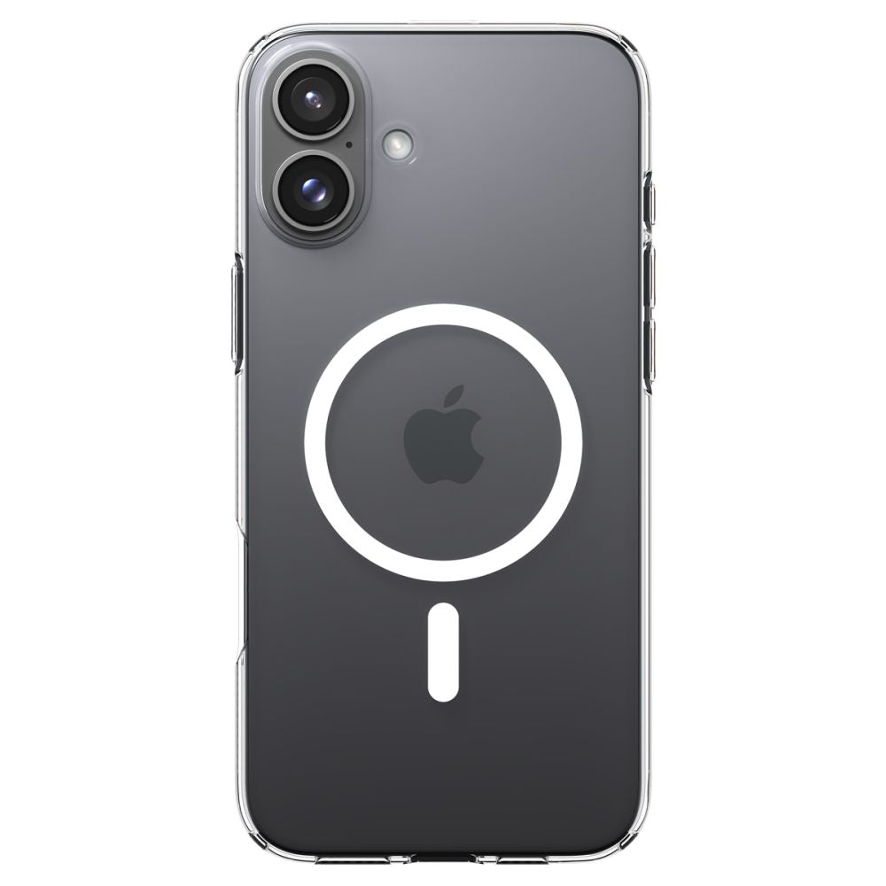 MagSafe калъф за Apple iPhone 16, Spigen, с течен кристал, прозрачен ACS08390
