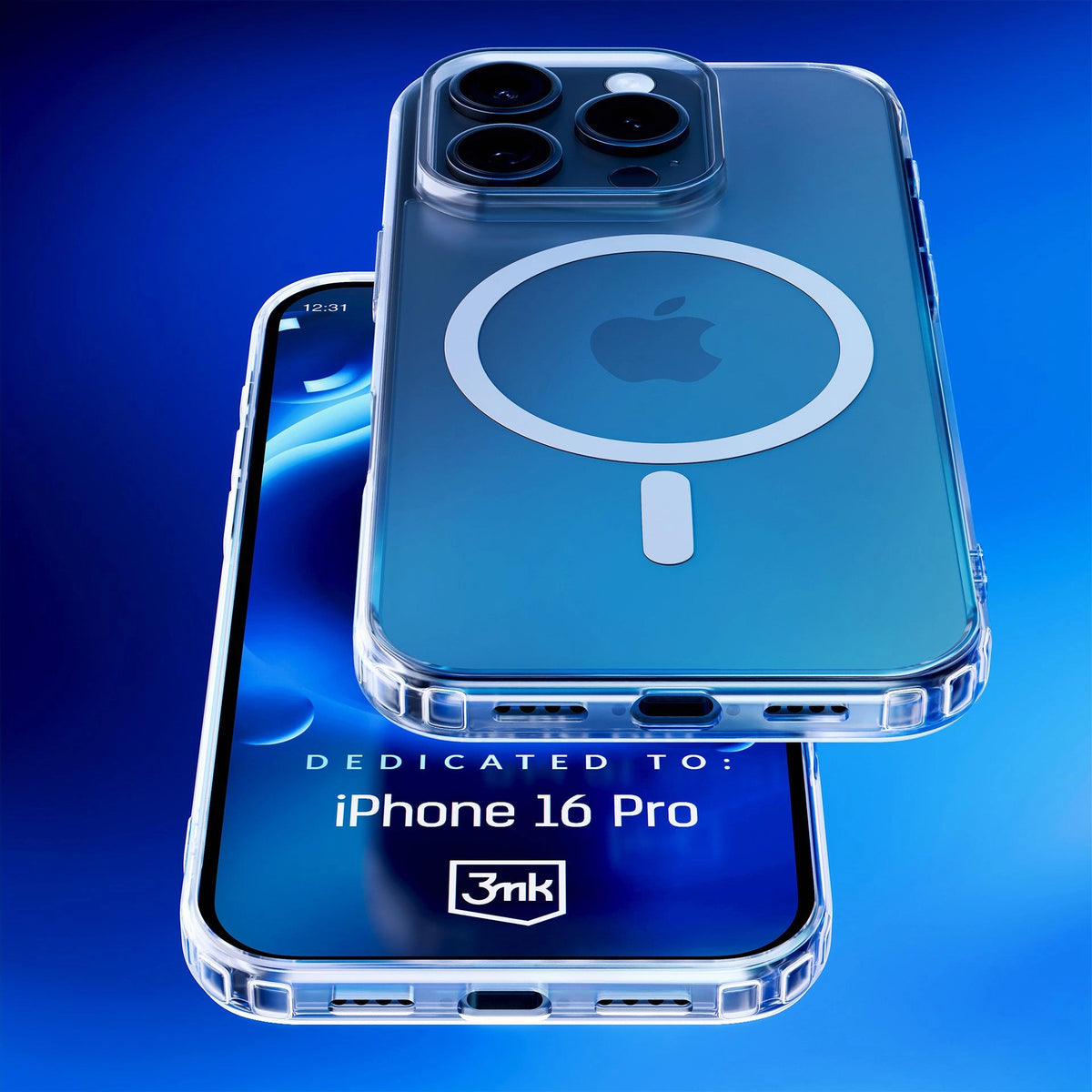 MagSafe калъф за Apple iPhone 16 Pro, 3MK, MagCase, MagCase, Прозрачен