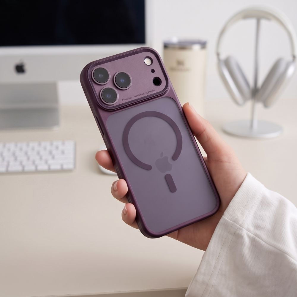 Калъф MagSafe за Apple iPhone 18 Pro Max / 17 Pro Max, Tech-Protect, MagPrime CC, Матово бордо
