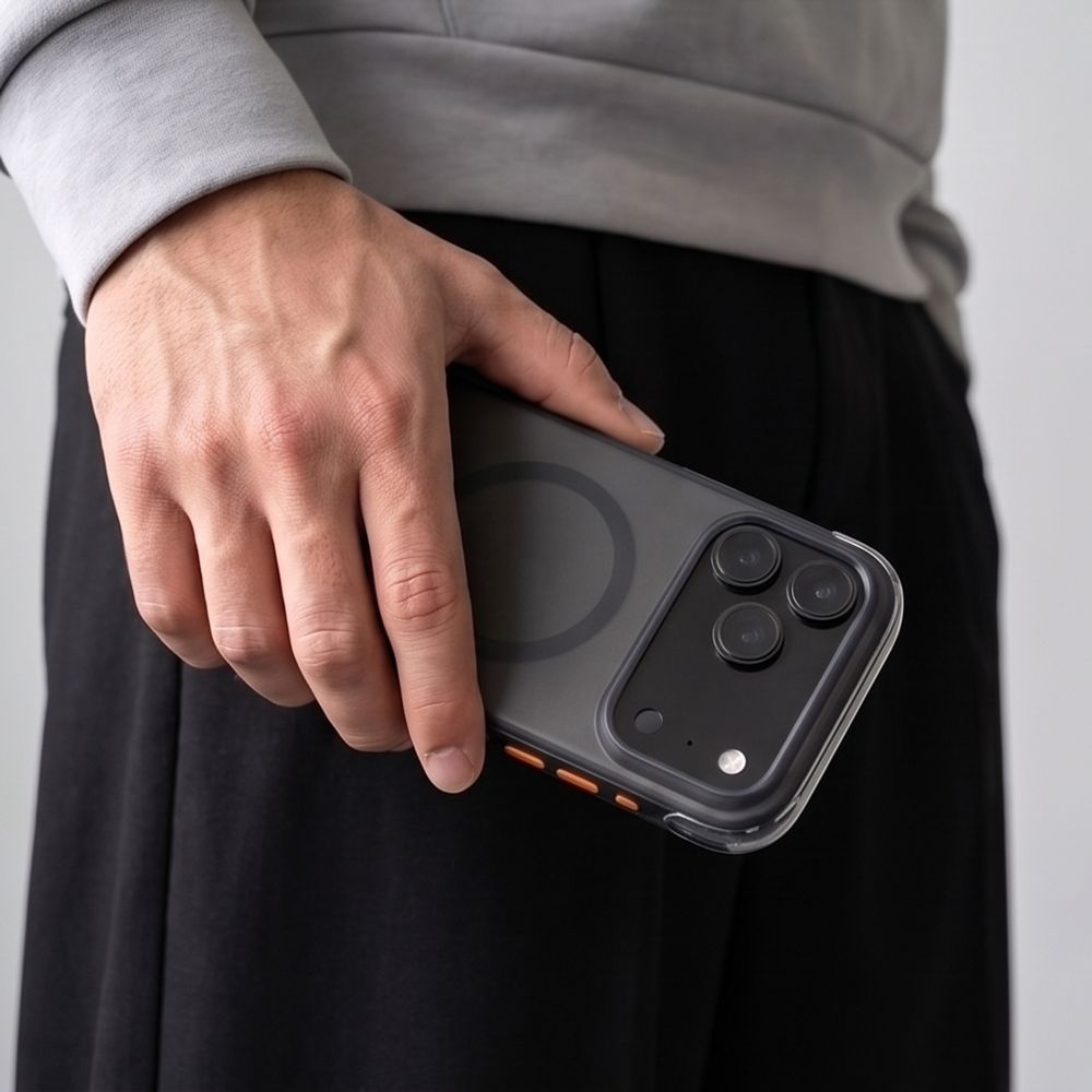 Калъф MagSafe за Apple iPhone 18 Pro / 17 Pro, Tech-Protect, MagAir CC, Матиран Черен