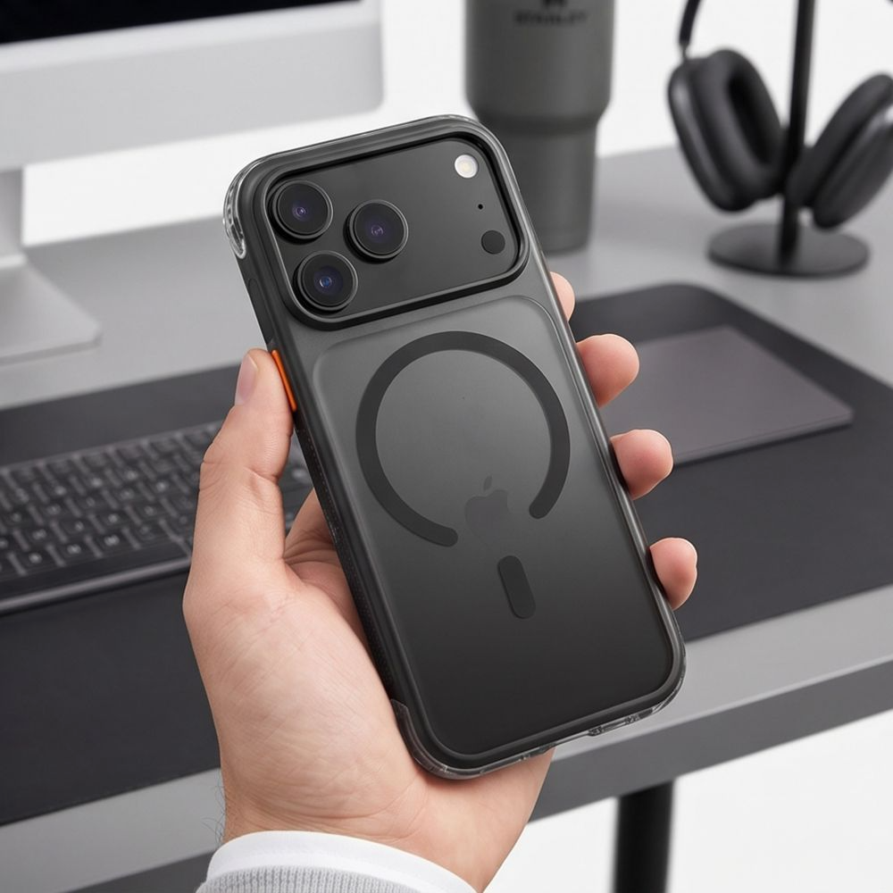 Калъф MagSafe за Apple iPhone 18 Pro Max / 17 Pro Max, Tech-Protect, MagAir CC, матов черен
